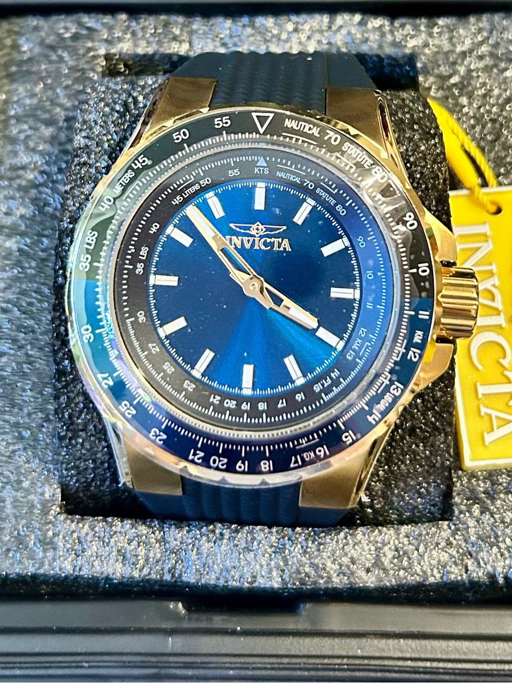 ✈️Invicta Aviator✈️ Men's Watch - 50mm. Black  ~ NEW in a Impact Case 🆕